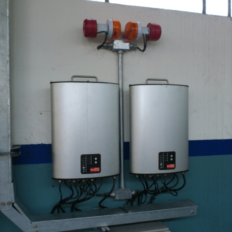 SparkEx spark protection and extinguishing system in Textile industry control central DC1 mounting